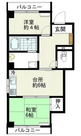 武石マンションⅡの物件間取画像